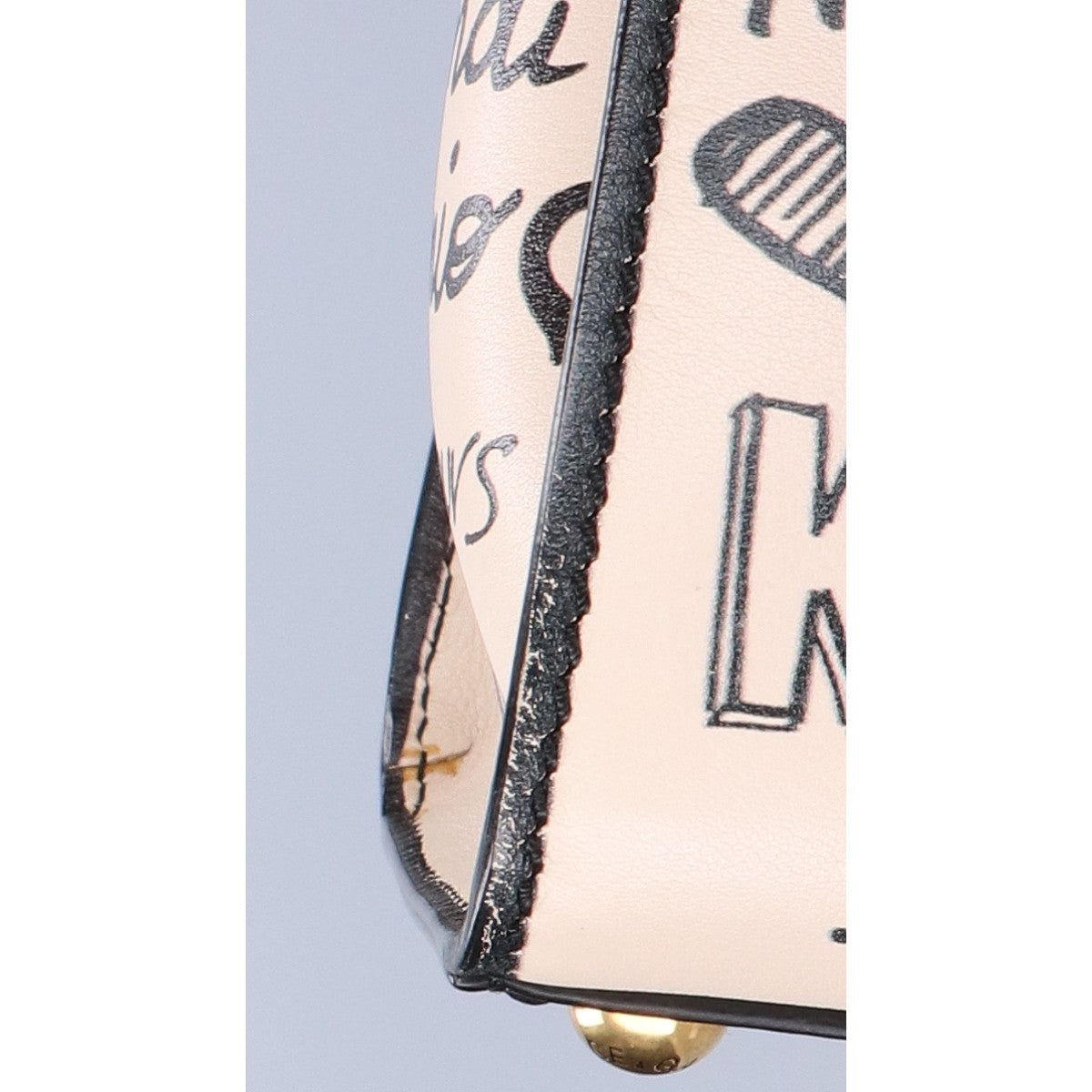 DOLCE&GABBANA ドルチェアンドガッバーナ AMORE WELCOME レザー ダブルハンドル ハンドバッグ