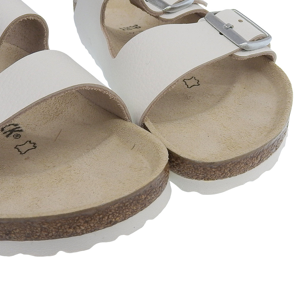 BIRKENSTOCK ビルケンシュトック 新品同様 アリゾナBS レザー サンダル EVA レギュラーフィット シューズ メンズ 白 ホワイト 39 シューズ 39