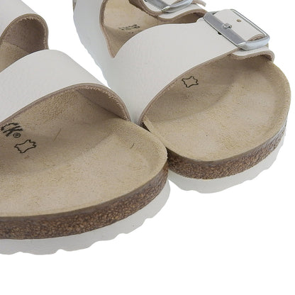 BIRKENSTOCK ビルケンシュトック 新品同様 アリゾナBS レザー サンダル EVA レギュラーフィット シューズ メンズ 白 ホワイト 39 シューズ 39