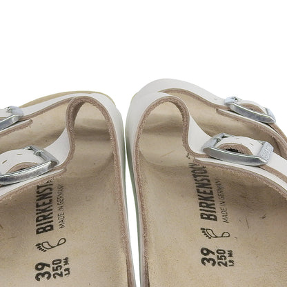 BIRKENSTOCK ビルケンシュトック 新品同様 アリゾナBS レザー サンダル EVA レギュラーフィット シューズ メンズ 白 ホワイト 39 シューズ 39