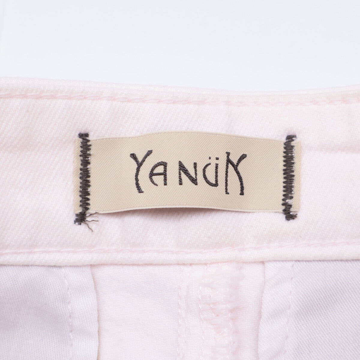 YANUK ヤヌーク 57152510 ﾋﾟﾝｸ ×樋口かほり ｸﾛｯﾌﾟﾄﾞﾃｰﾊﾟｰﾄﾞ ボトムス S