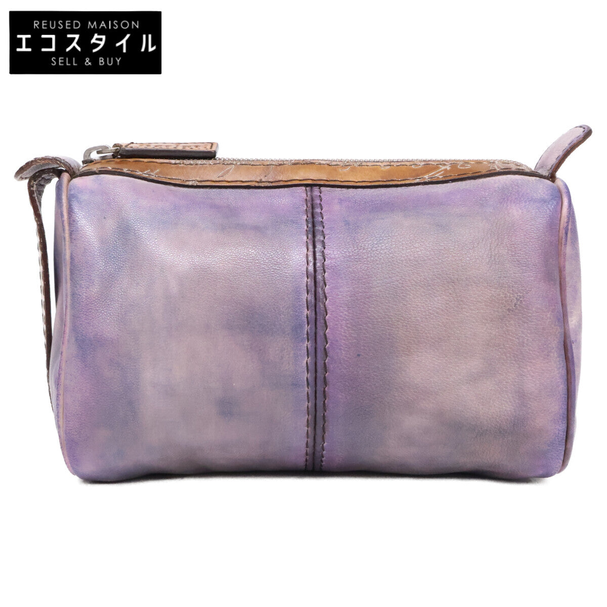 berluti ベルルッティ 07年 オルガ期 カリグラフィ マルチカラーパティーヌ ドゥドゥ ポーチ