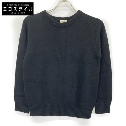 CELINE セリーヌ 2A172384D ｴﾃﾞｨ期 ﾌﾞﾗｯｸ ｶｼﾐﾔ100 ｸﾙｰﾈｯｸ ﾆｯﾄｾｰﾀｰ トップス S