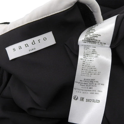 sandro サンドロ ショートツイードドレス ワンピース レディース ブラック 34 SFPRO01916-20 ワンピース 34