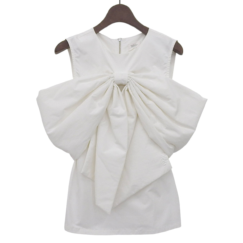 Bibiy ビビィ 美品 ANNE RIBBON BLOUSE トップス レディース ホワイト F B30-BL028WHF トップス F