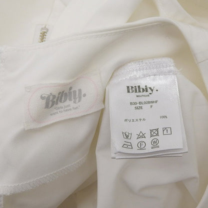 Bibiy ビビィ 美品 ANNE RIBBON BLOUSE トップス レディース ホワイト F B30-BL028WHF トップス F