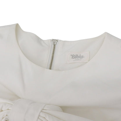 Bibiy ビビィ 美品 ANNE RIBBON BLOUSE トップス レディース ホワイト F B30-BL028WHF トップス F