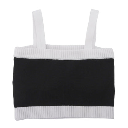 sheller シェリエ 美品 bijou button knit bustier トップス レディース ブラック ホワイト F SL191040520 トップス F