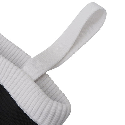 sheller シェリエ 美品 bijou button knit bustier トップス レディース ブラック ホワイト F SL191040520 トップス F