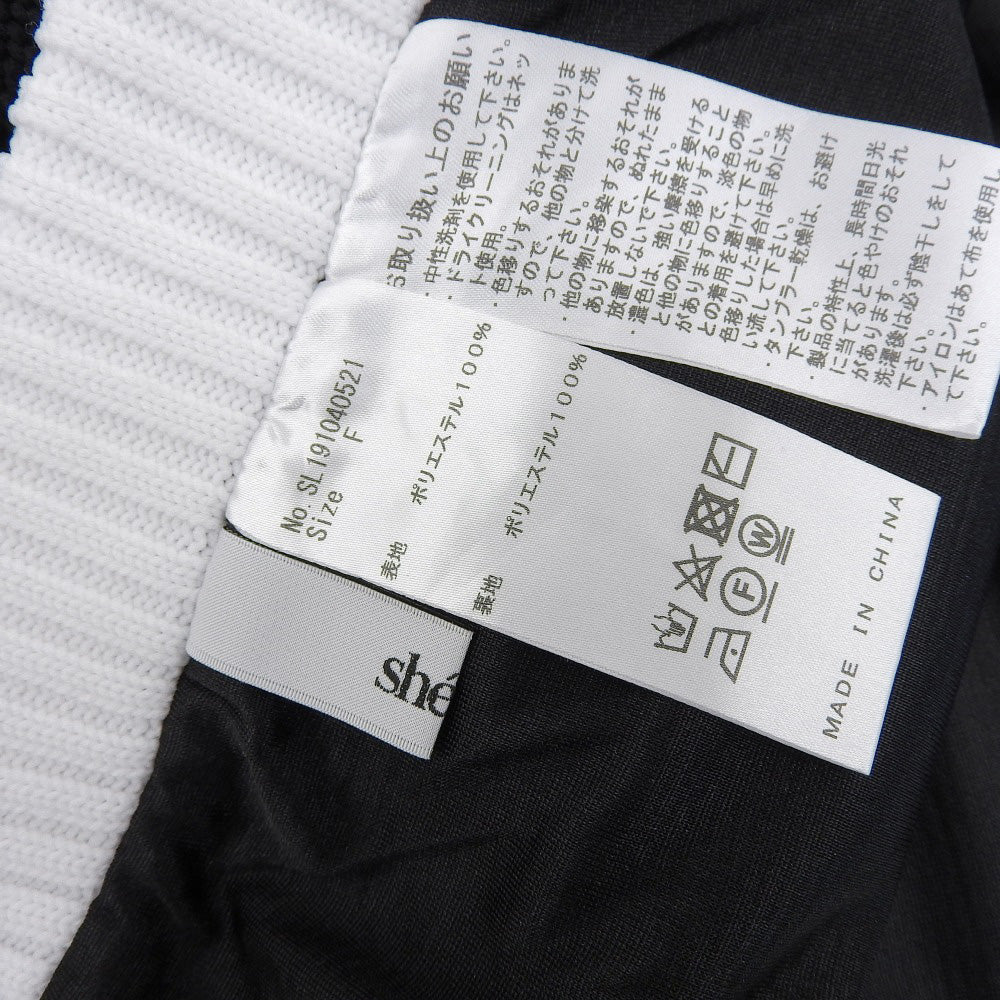 sheller シェリエ 美品 bijou button knit skirt スカート レディース ブラック F SL191040521 スカート F