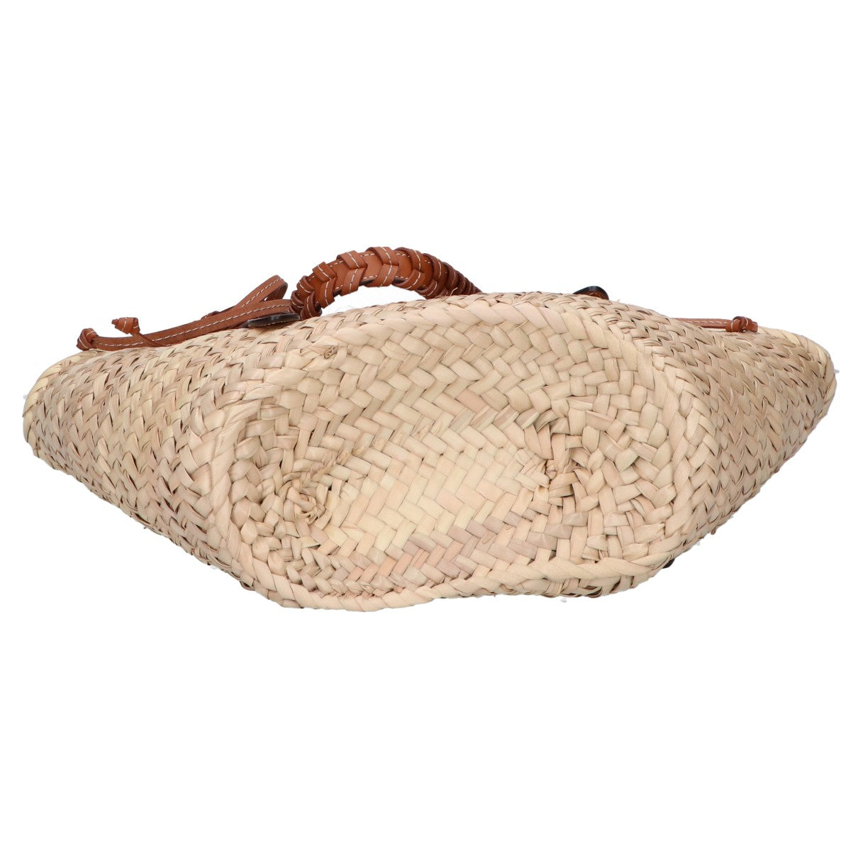 TOD'S トッズ 【新品同様】ラフィア/レザー バケットバッグ ミディアム/ トートバッグ