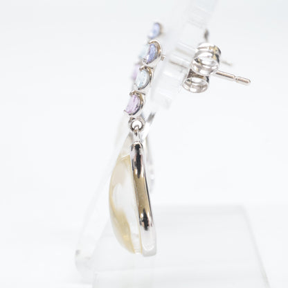 STAR JEWELRY スタージュエリー 【美品】K10 SUNSET COLORS サンセットカラーズ ドロップモチーフ ピアス