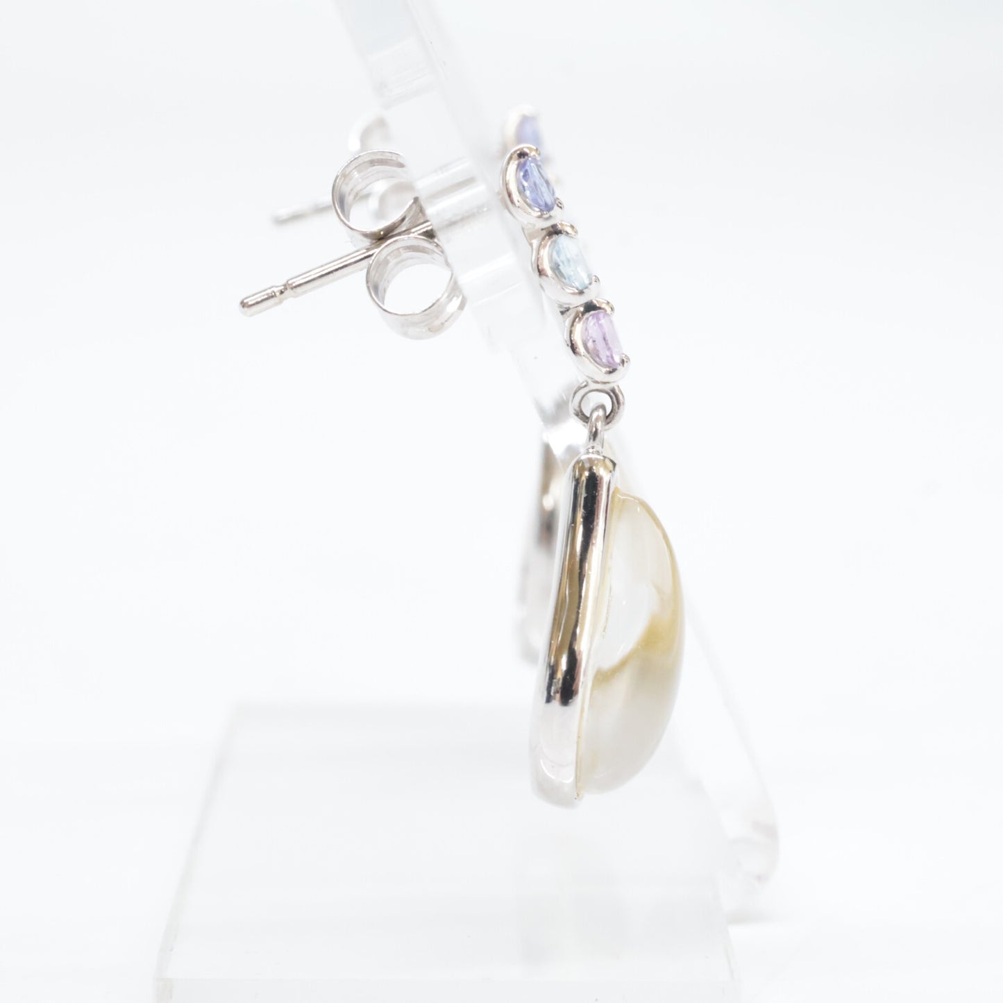 STAR JEWELRY スタージュエリー 【美品】K10 SUNSET COLORS サンセットカラーズ ドロップモチーフ ピアス