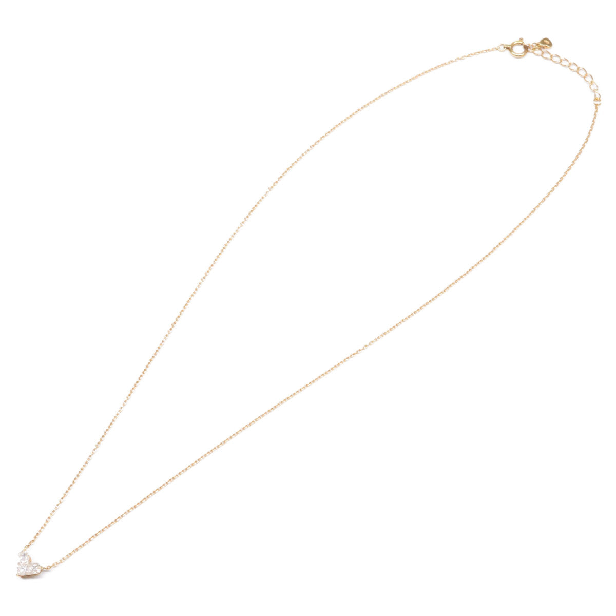 STAR JEWELRY スタージュエリー K18 ミステリアスハート 0.28ct ダイヤモンド ネックレス