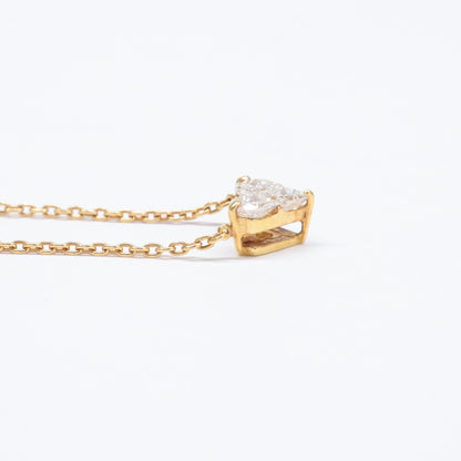 STAR JEWELRY スタージュエリー K18 ミステリアスハート 0.28ct ダイヤモンド ネックレス