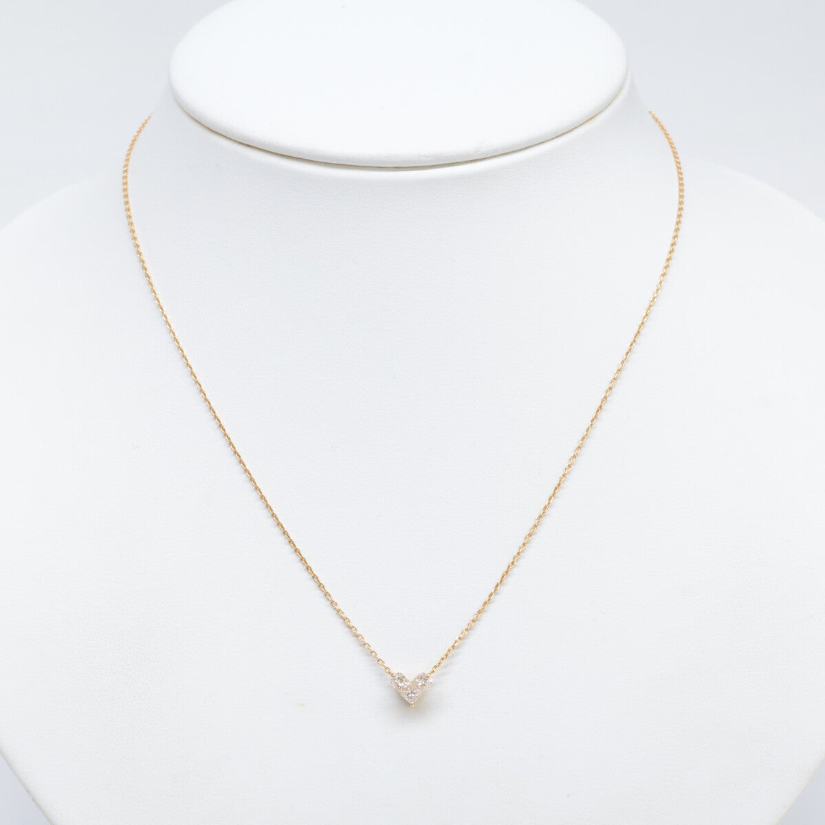 STAR JEWELRY スタージュエリー K18 ミステリアスハート 0.28ct ダイヤモンド ネックレス