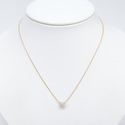 STAR JEWELRY スタージュエリー K18 ミステリアスハート 0.28ct ダイヤモンド ネックレス