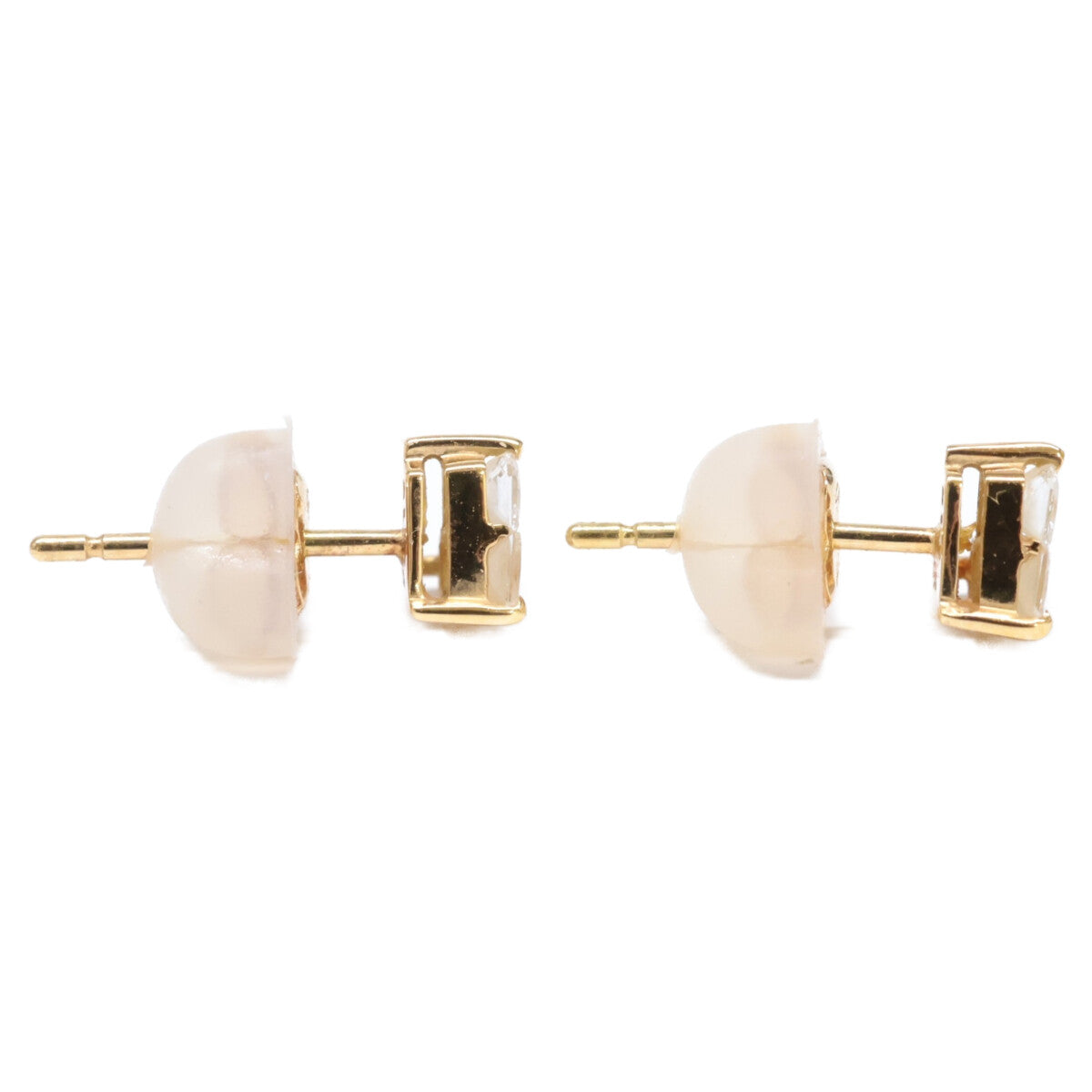 STAR JEWELRY スタージュエリー 美品 K18 ミステリアスハート 0.15ctダイヤモンド ピアス