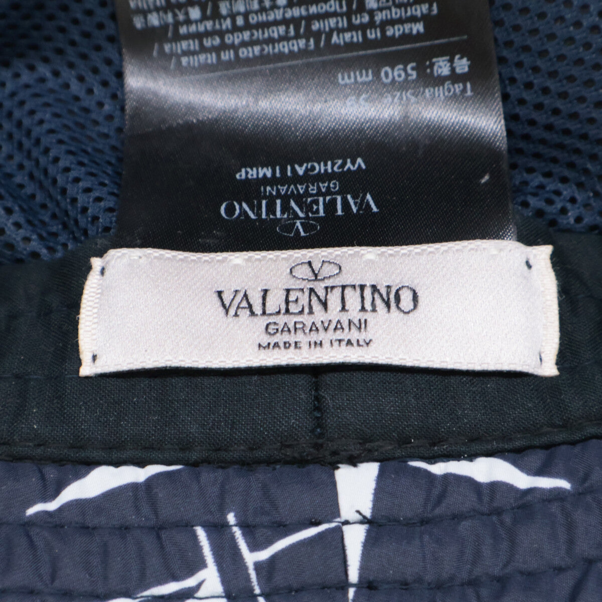 VALENTINO ヴァレンティノ 【即決/国内正規】RPVY2HGA11M ロゴ バケットハット 帽子 59