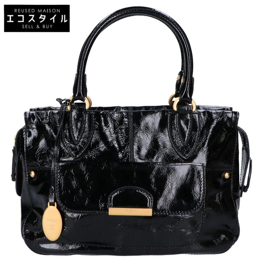 TOD'S トッズ 【美品】パテントレザー ハンドバッグ