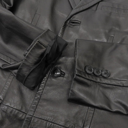 BOSS ボス CUTES ラムレザー テーラードジャケット メンズ ブラック 46 20697/167 ジャケット 46