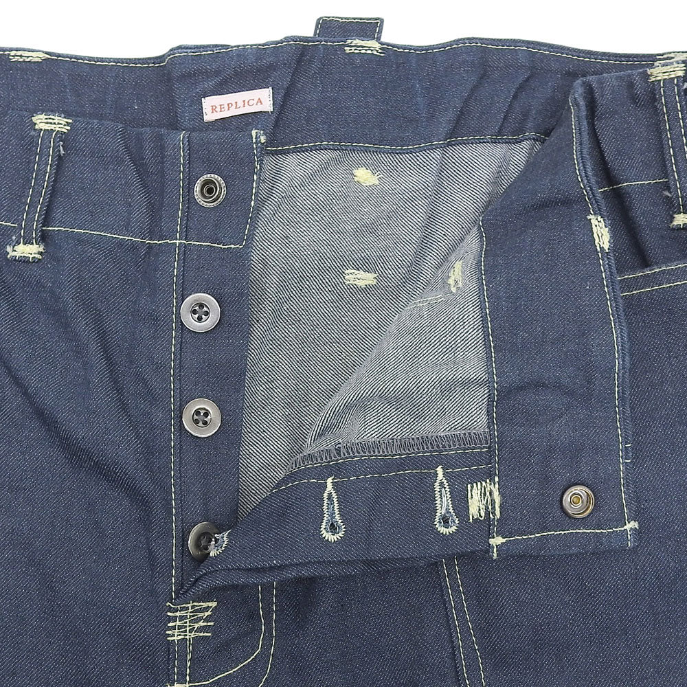 DAN ダン Replica Jeans Rigid デニム パンツ ボトムス メンズ ブルー L DAN202501 ボトムス L
