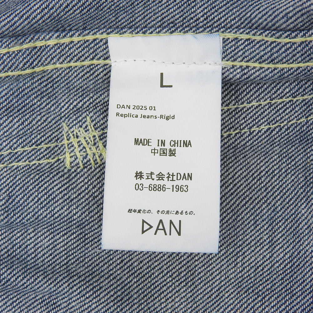 DAN ダン Replica Jeans Rigid デニム パンツ ボトムス メンズ ブルー L DAN202501 ボトムス L