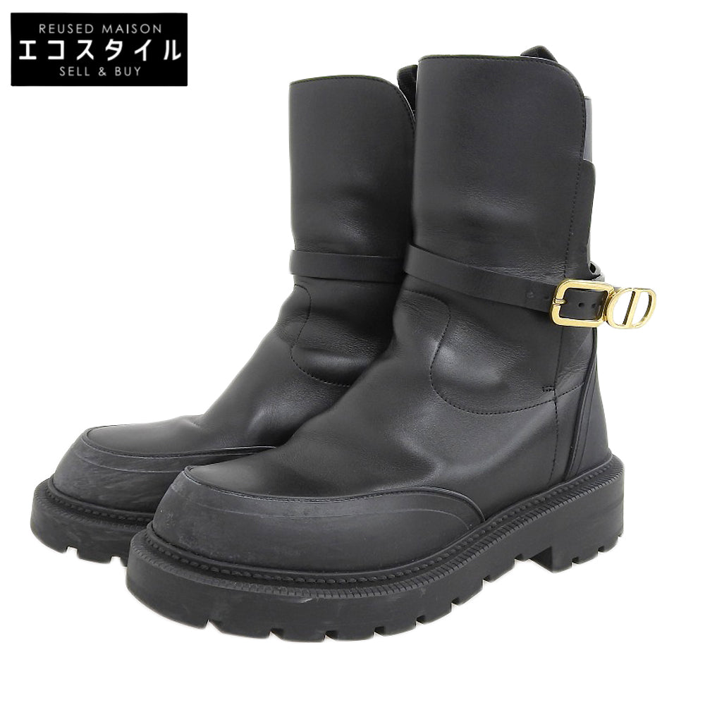 Christian Dior クリスチャンディオール EMPREINTE BOOT シューズ レディース 黒 ブラック 36 1/2 SI 0822 シューズ 36 1/2