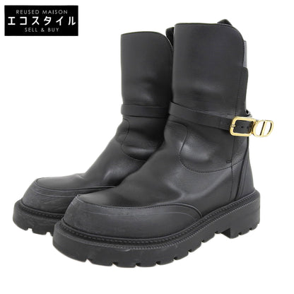 Christian Dior クリスチャンディオール EMPREINTE BOOT シューズ レディース 黒 ブラック 36 1/2 SI 0822 シューズ 36 1/2