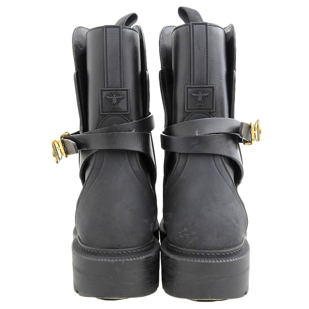 Christian Dior クリスチャンディオール EMPREINTE BOOT シューズ レディース 黒 ブラック 36 1/2 SI 0822 シューズ 36 1/2