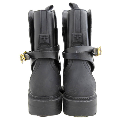 Christian Dior クリスチャンディオール EMPREINTE BOOT シューズ レディース 黒 ブラック 36 1/2 SI 0822 シューズ 36 1/2