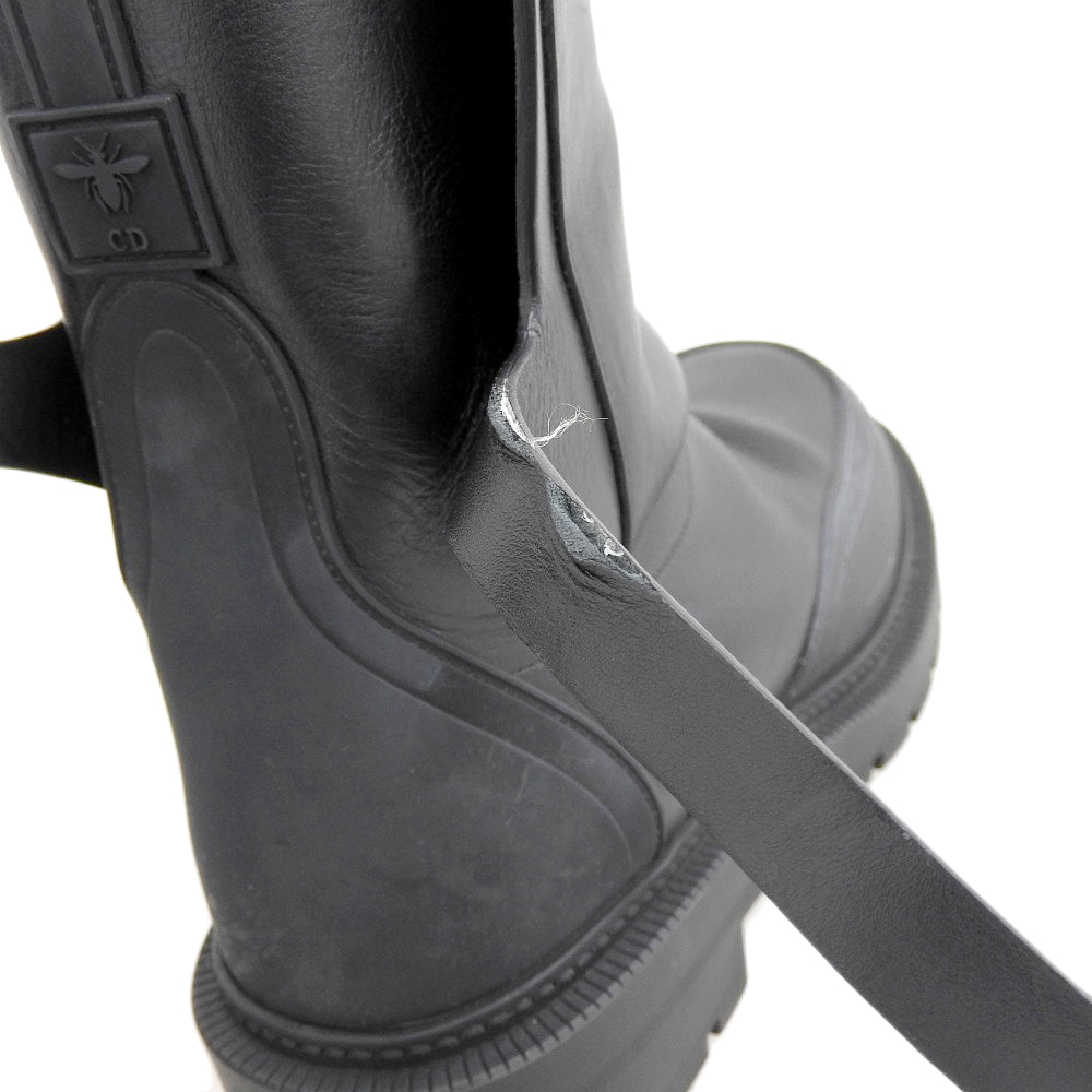 Christian Dior クリスチャンディオール EMPREINTE BOOT シューズ レディース 黒 ブラック 36 1/2 SI 0822 シューズ 36 1/2