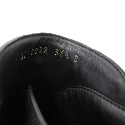 Christian Dior クリスチャンディオール EMPREINTE BOOT シューズ レディース 黒 ブラック 36 1/2 SI 0822 シューズ 36 1/2