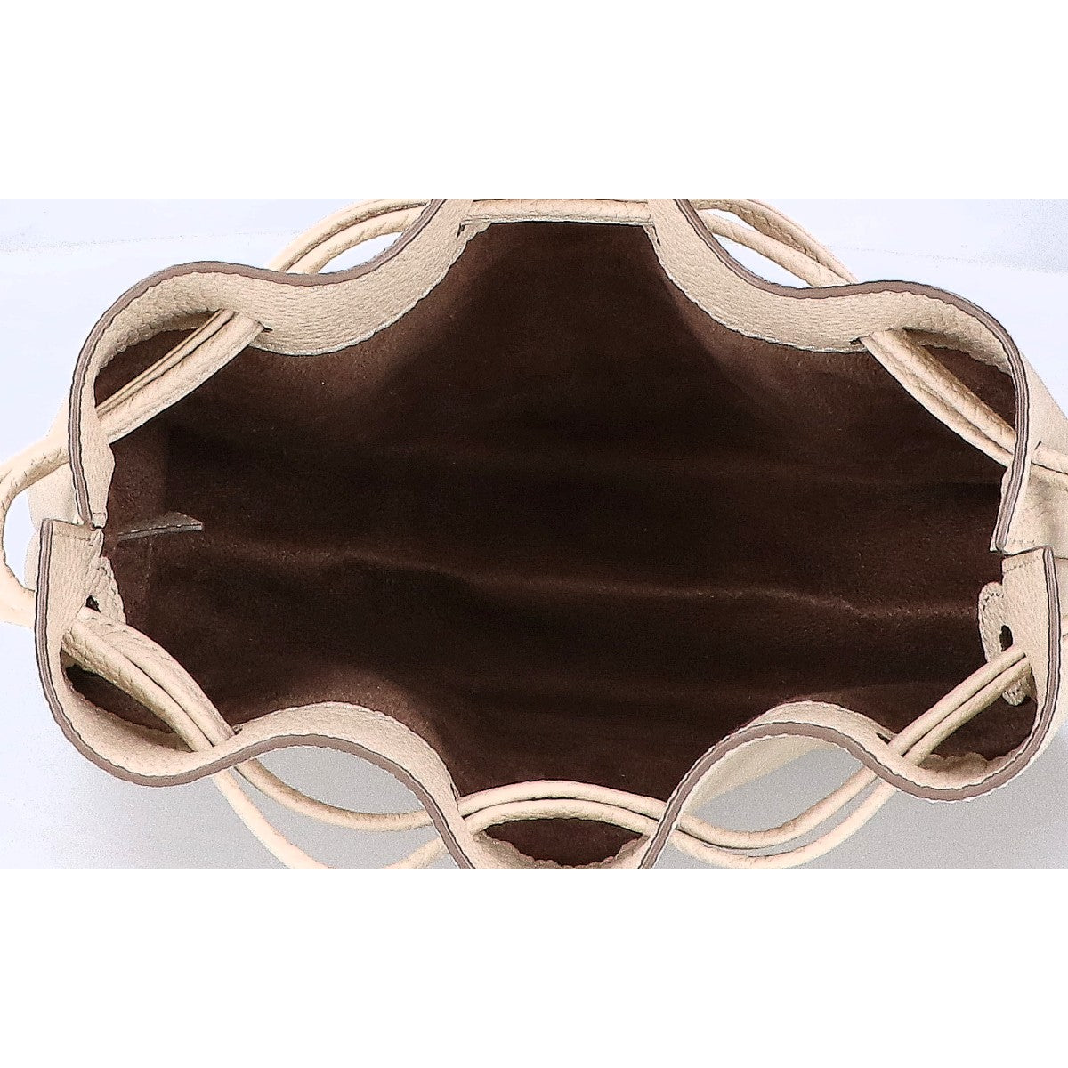 BONAVENTURA ボナベンチュラ 【美品】ノア バッグ シュリンクレザー ドローストリング ハンドバッグ