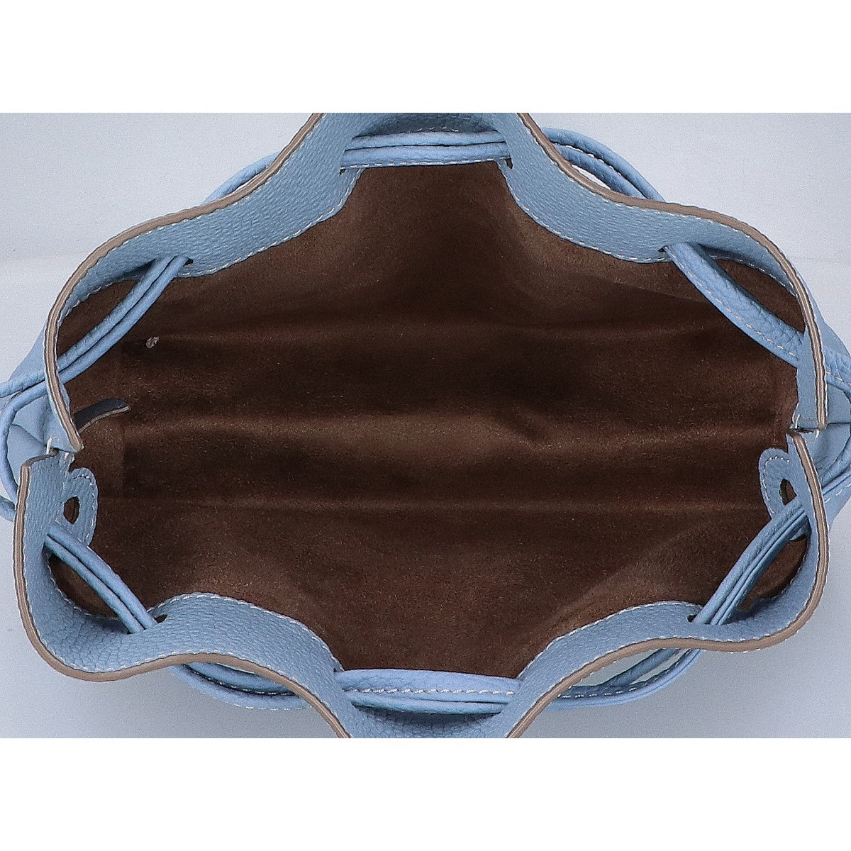 BONAVENTURA ボナベンチュラ 【美品】ノア バッグ シュリンクレザー ドローストリング ハンドバッグ