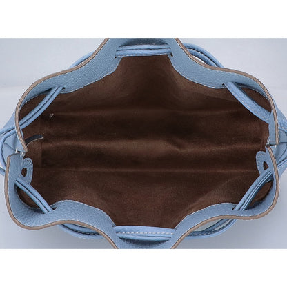 BONAVENTURA ボナベンチュラ 【美品】ノア バッグ シュリンクレザー ドローストリング ハンドバッグ