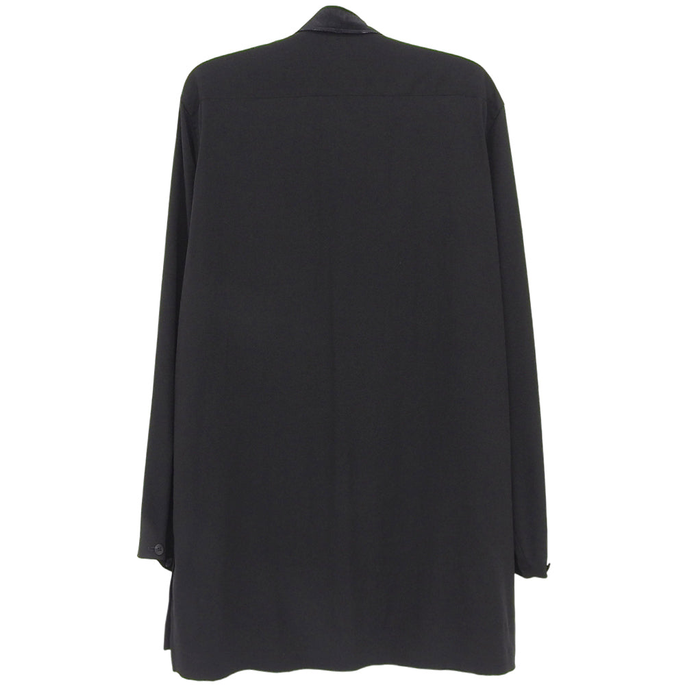 Yohji Yamamoto POUR HOMME ヨウジヤマモトプールオム ダブルカラー 長袖シャツ トップス メンズ ブラック 3 HN-B45-500 トップス 36