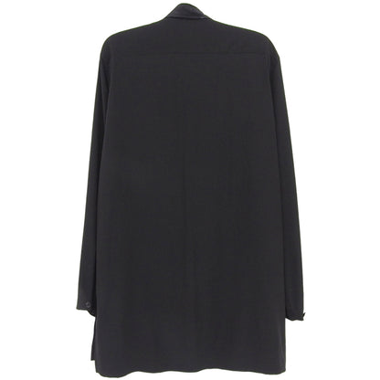 Yohji Yamamoto POUR HOMME ヨウジヤマモトプールオム ダブルカラー 長袖シャツ トップス メンズ ブラック 3 HN-B45-500 トップス 36