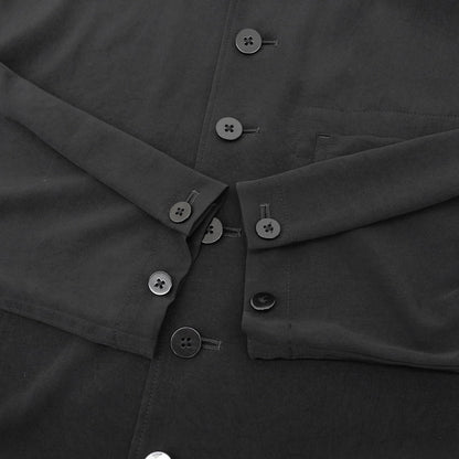 Yohji Yamamoto POUR HOMME ヨウジヤマモトプールオム ダブルカラー 長袖シャツ トップス メンズ ブラック 3 HN-B45-500 トップス 36