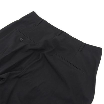 Yohji Yamamoto POUR HOMME ヨウジヤマモトプールオム ウール ギャバジン 前裾レースアップ パンツ ボトムス ブラック 2 HC-P39-100 19AW ボトムス 2