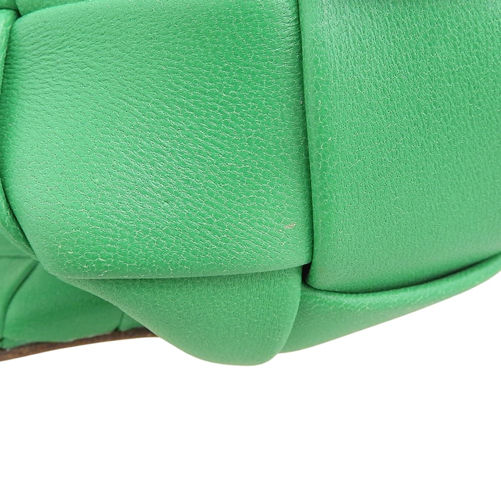 BOTTEGA VENETA ボッテガヴェネタ ラバー リド イントレチャート レザー サンダル パンプス レディース グリーン 34 シューズ 34