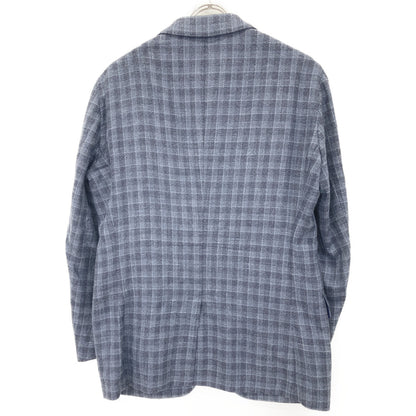 TOMORROWLAND PILGRIM トゥモローランドピルグリム 【美品】61-07-21-07103 ウールシルクリネン バスケットクロス シングル2Bテーラード ジャケット 46