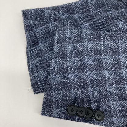 TOMORROWLAND PILGRIM トゥモローランドピルグリム 【美品】61-07-21-07103 ウールシルクリネン バスケットクロス シングル2Bテーラード ジャケット 46