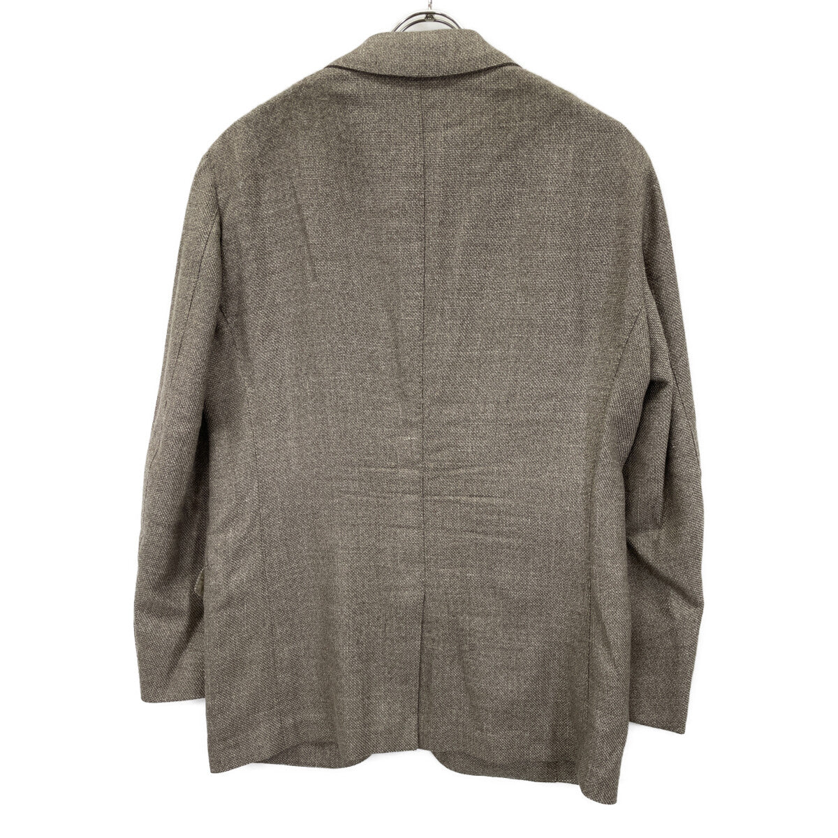 TOMORROWLAND PILGRIM トゥモローランドピルグリム 61-07-21-07103 ロロピアーナ生地 ウールシルクリネン バスケットクロス シングル2B ジャケット 46