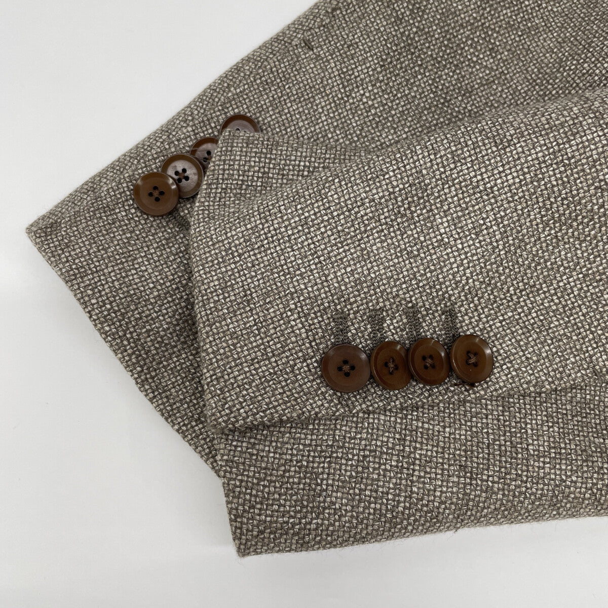 TOMORROWLAND PILGRIM トゥモローランドピルグリム 61-07-21-07103 ロロピアーナ生地 ウールシルクリネン バスケットクロス シングル2B ジャケット 46