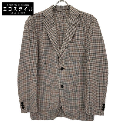 TOMORROWLAND PILGRIM トゥモローランドピルグリム 【美品】61-07-22-07002 チェック ウールポリウレタン シングル2B ジャケット 46