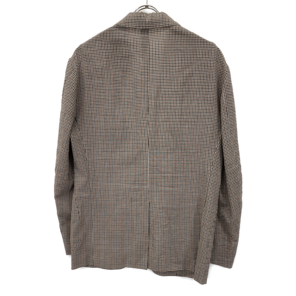 TOMORROWLAND PILGRIM トゥモローランドピルグリム 【美品】61-07-22-07002 チェック ウールポリウレタン シングル2B ジャケット 46
