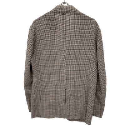 TOMORROWLAND PILGRIM トゥモローランドピルグリム 【美品】61-07-22-07002 チェック ウールポリウレタン シングル2B ジャケット 46