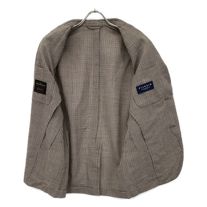 TOMORROWLAND PILGRIM トゥモローランドピルグリム 【美品】61-07-22-07002 チェック ウールポリウレタン シングル2B ジャケット 46