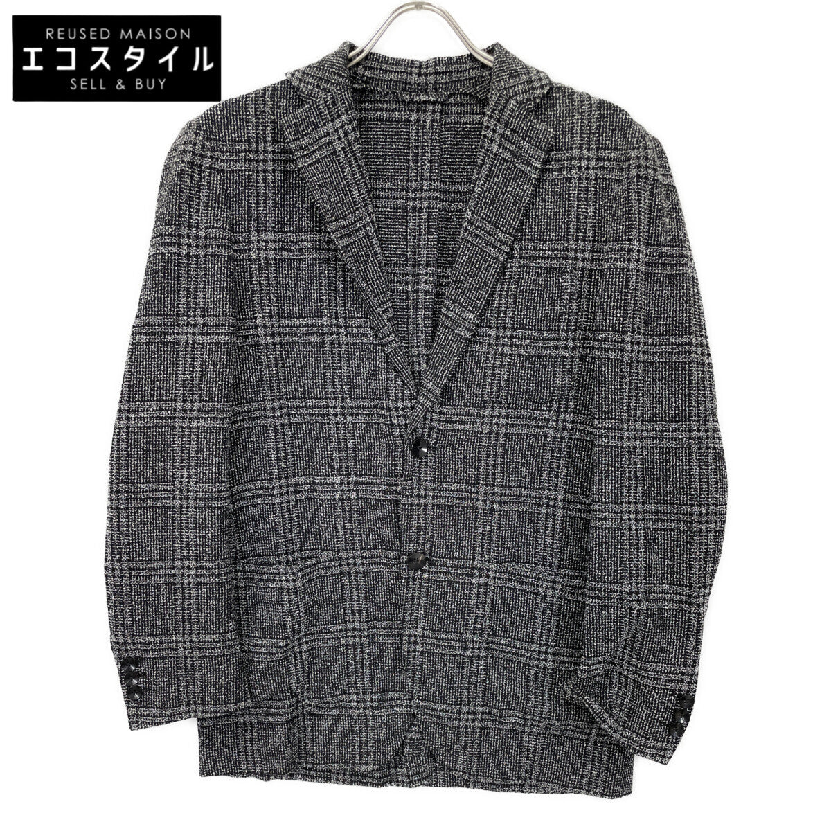 TOMORROWLAND PILGRIM トゥモローランドピルグリム 【美品】61-07-21-07007 Angelico リングツイード シングル2B ジャケット 46